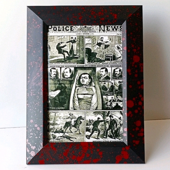 Jack the ripper Gothic horror oddity Frame Photo Print Crime UK Serial Killer - Picture 8 of 8